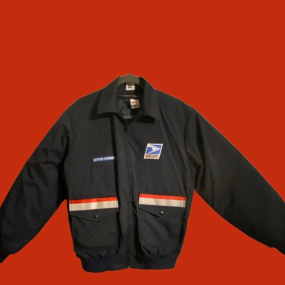 Men's Navy Blue Postal Service Jacket - Picture 2 of 5